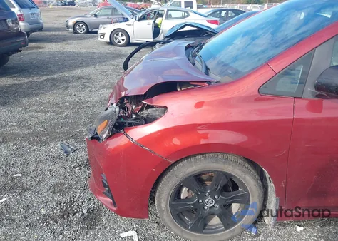 2020 Toyota Sienna Se from USA, damaged, VIN 5TDXZ3DC2LS049597